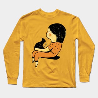 Just Me and my Cat Long Sleeve T-Shirt